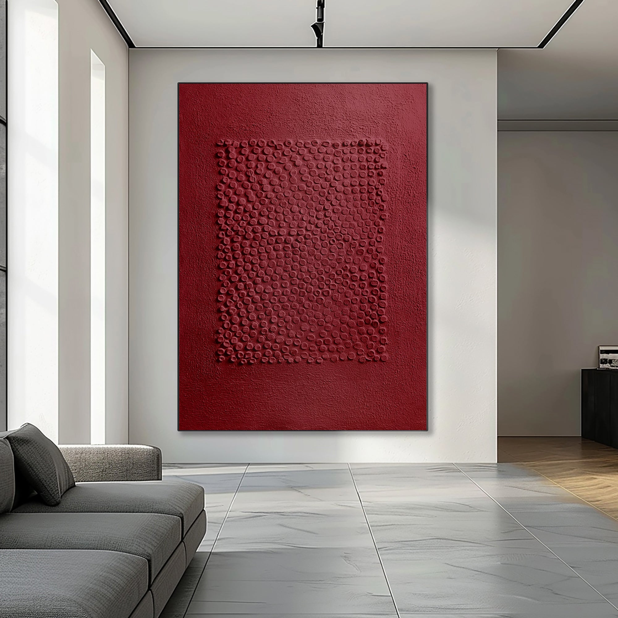 White Minimalist Art HML085
