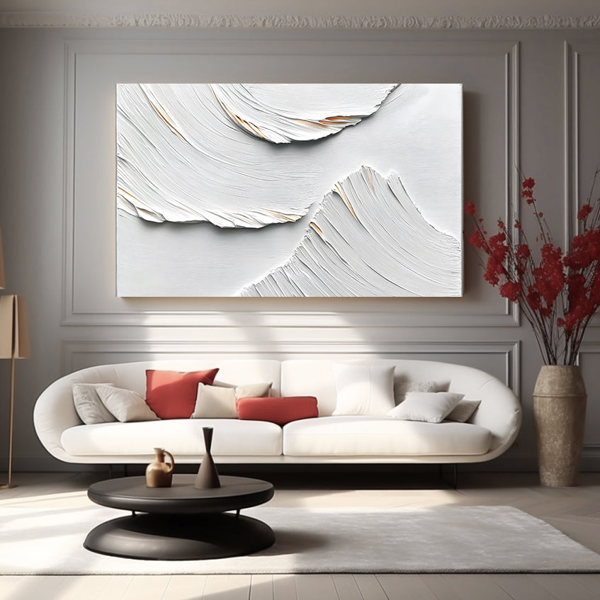 White Minimalist Art ML193