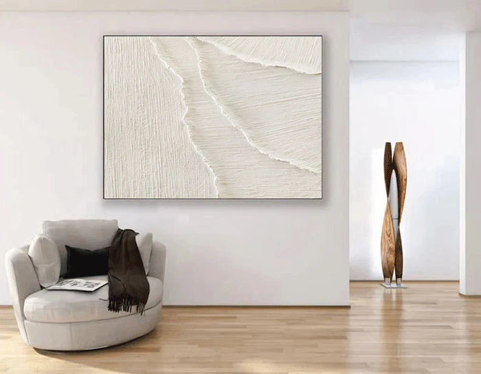 White Minimalist Art ML095