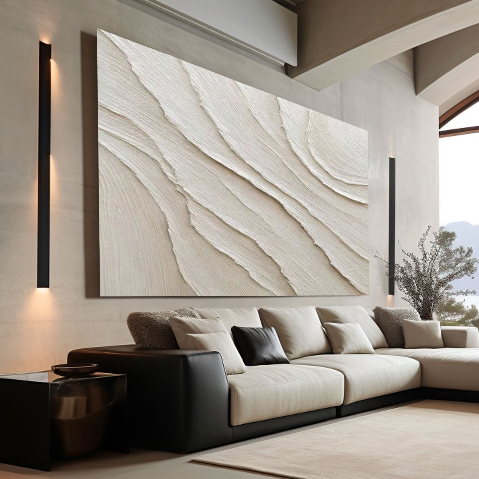 White Minimalist Art ML008