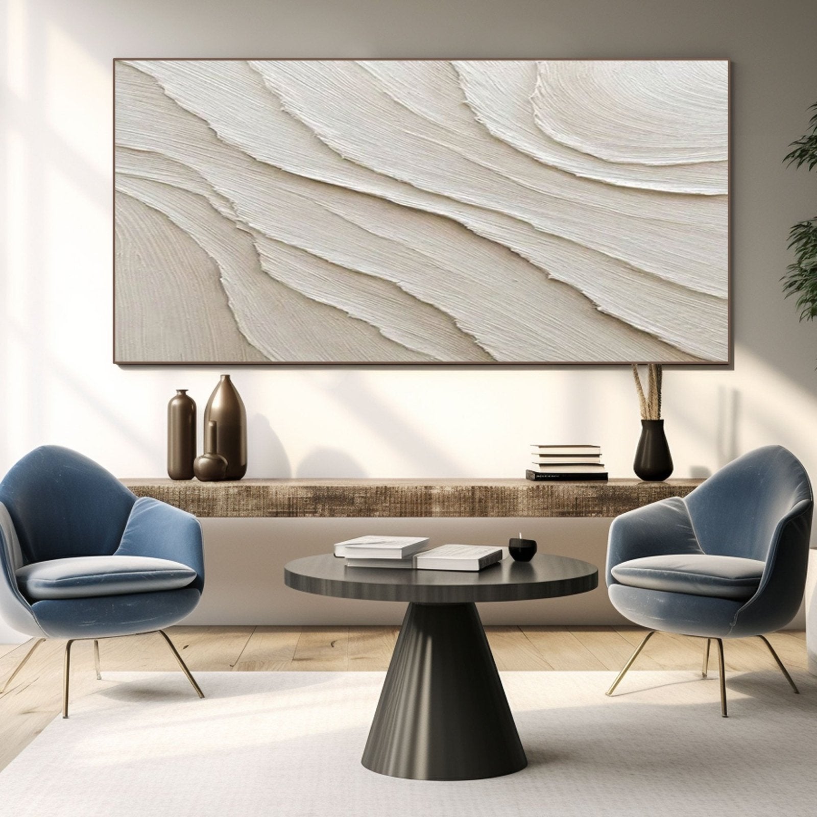 White Minimalist Art ML008