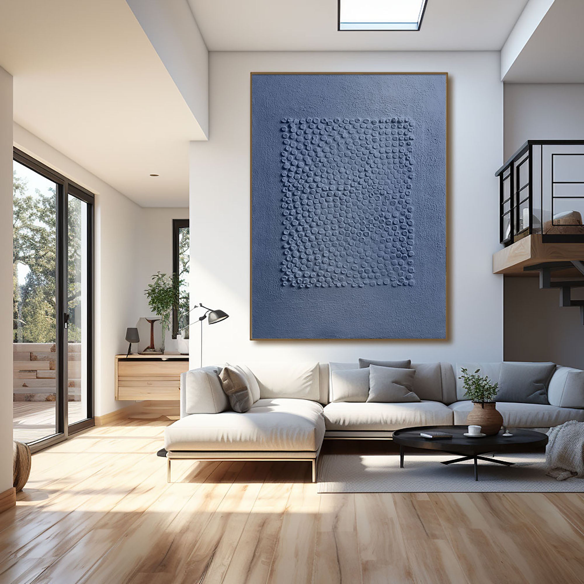 White Minimalist Art HML086