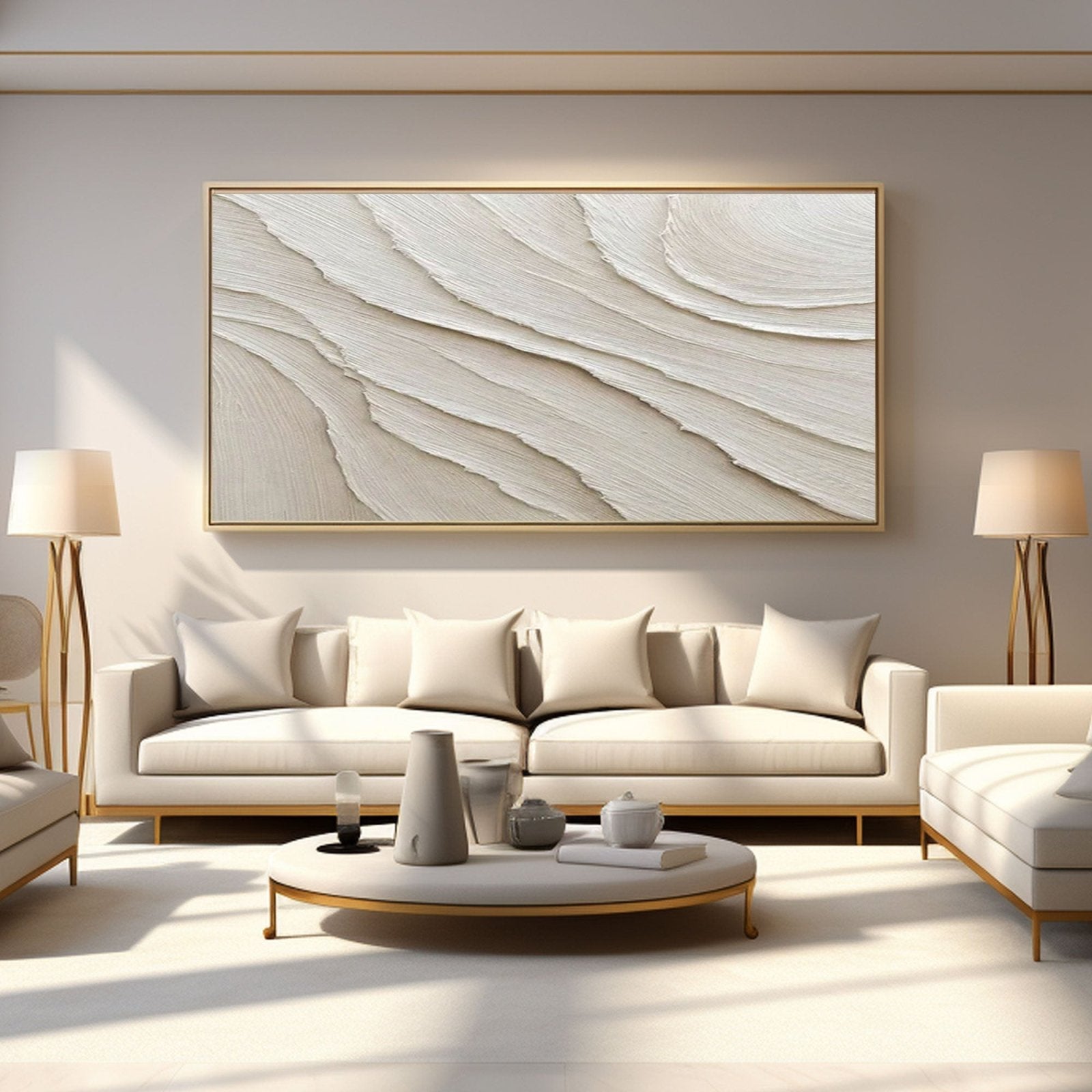White Minimalist Art ML008