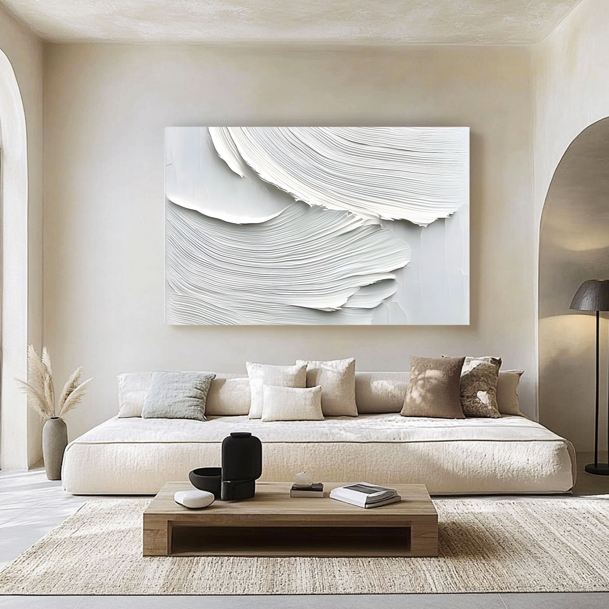 White Minimalist Art ML194