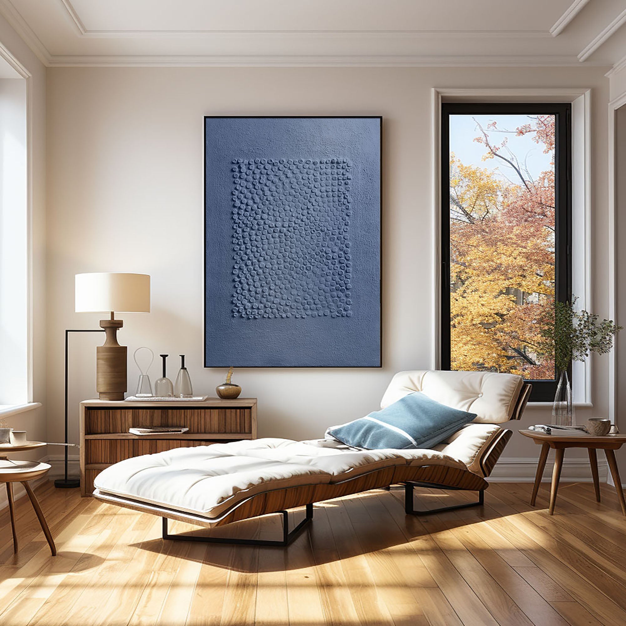 White Minimalist Art HML086