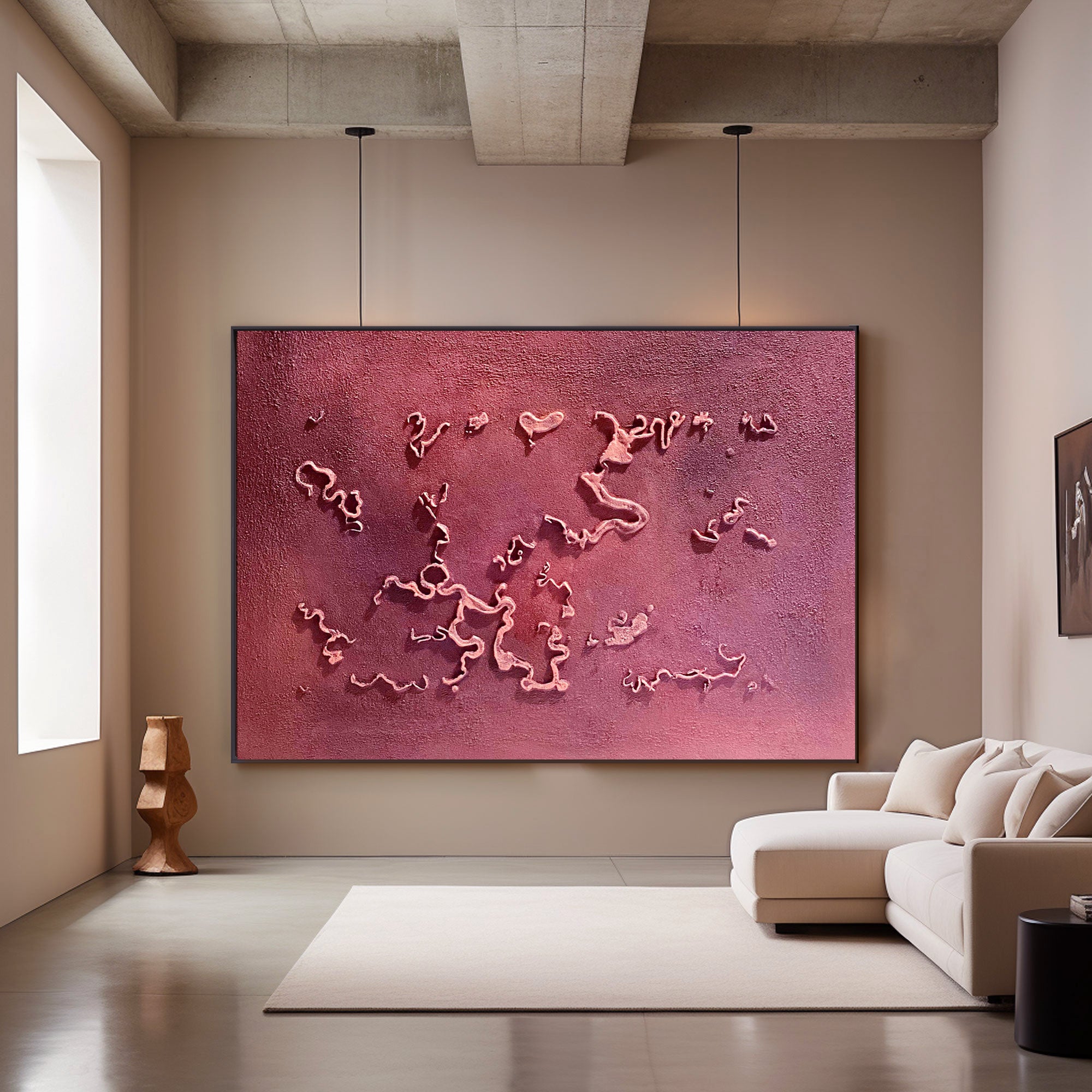 Pink Minimalist Art HML130