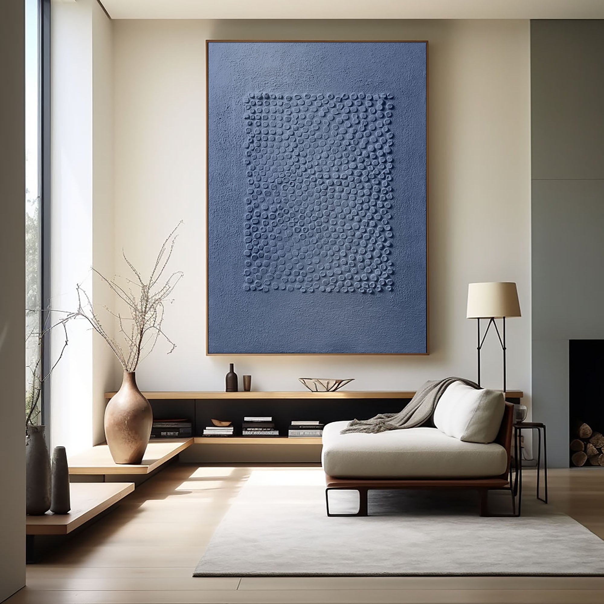 White Minimalist Art HML086