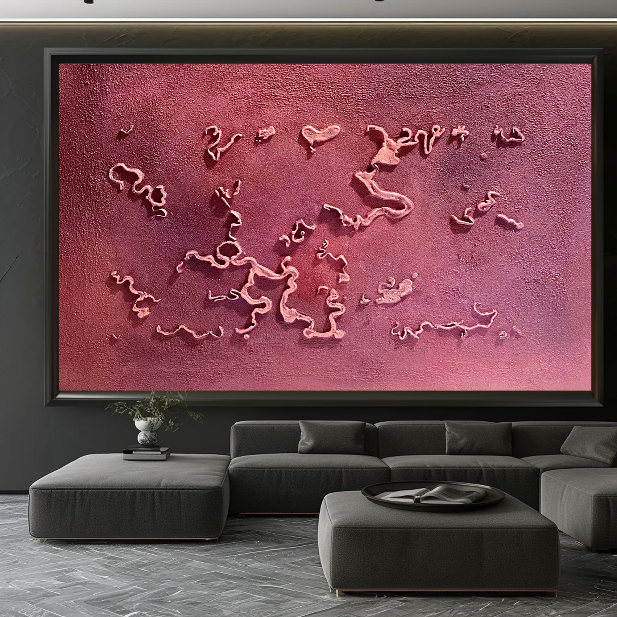 Pink Minimalist Art HML130