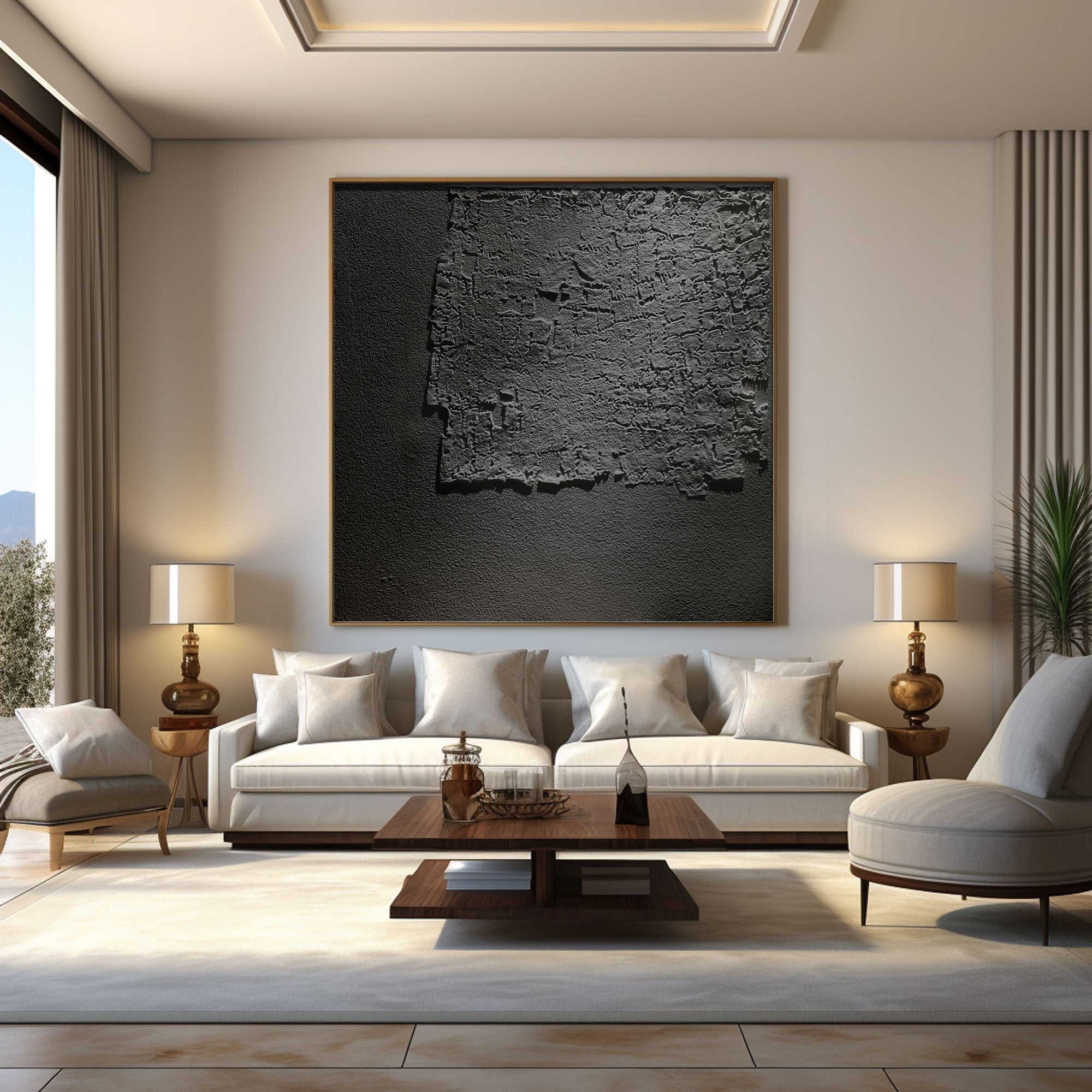 Plaster Art Texture Painting HTX078