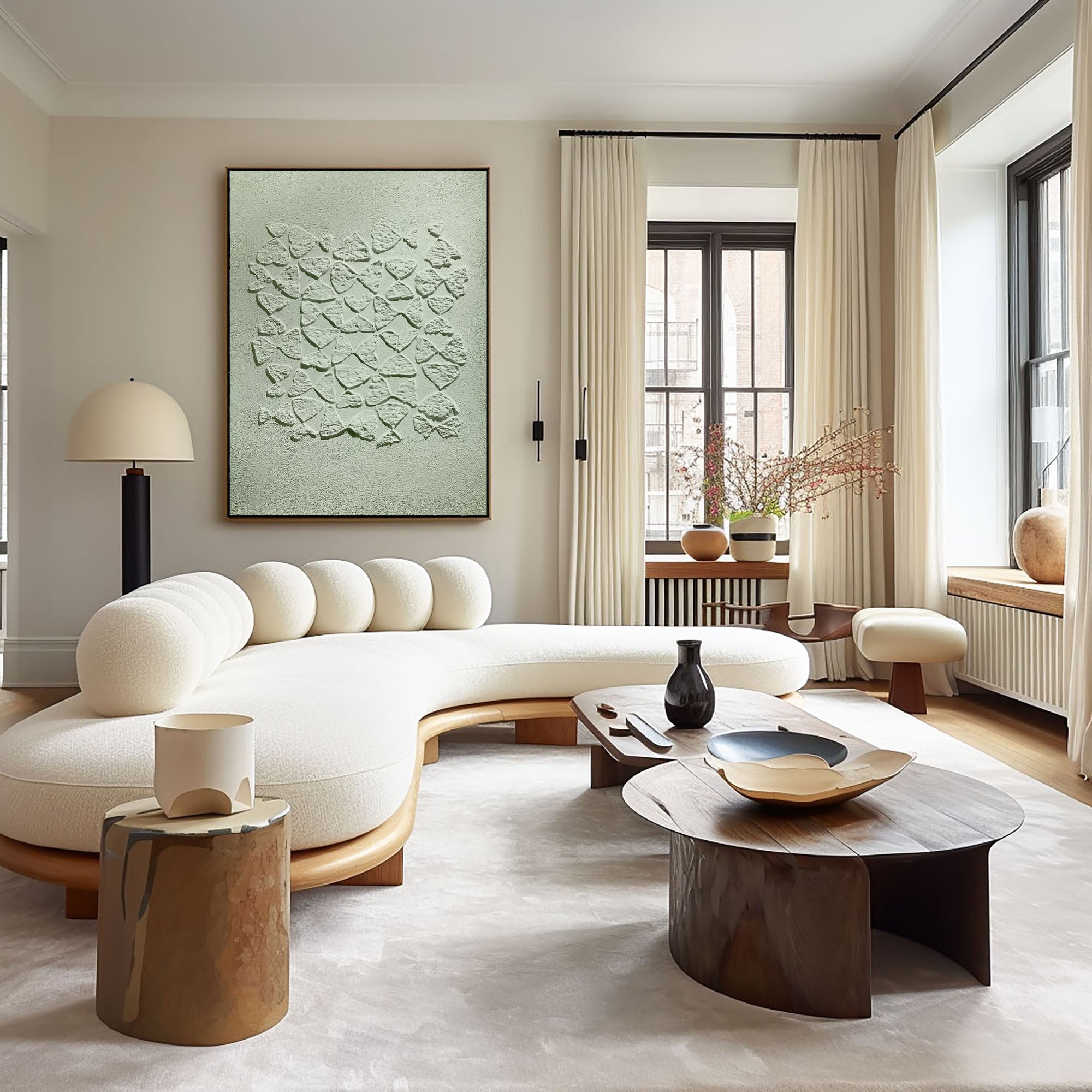 Green Minimalist Art HML090