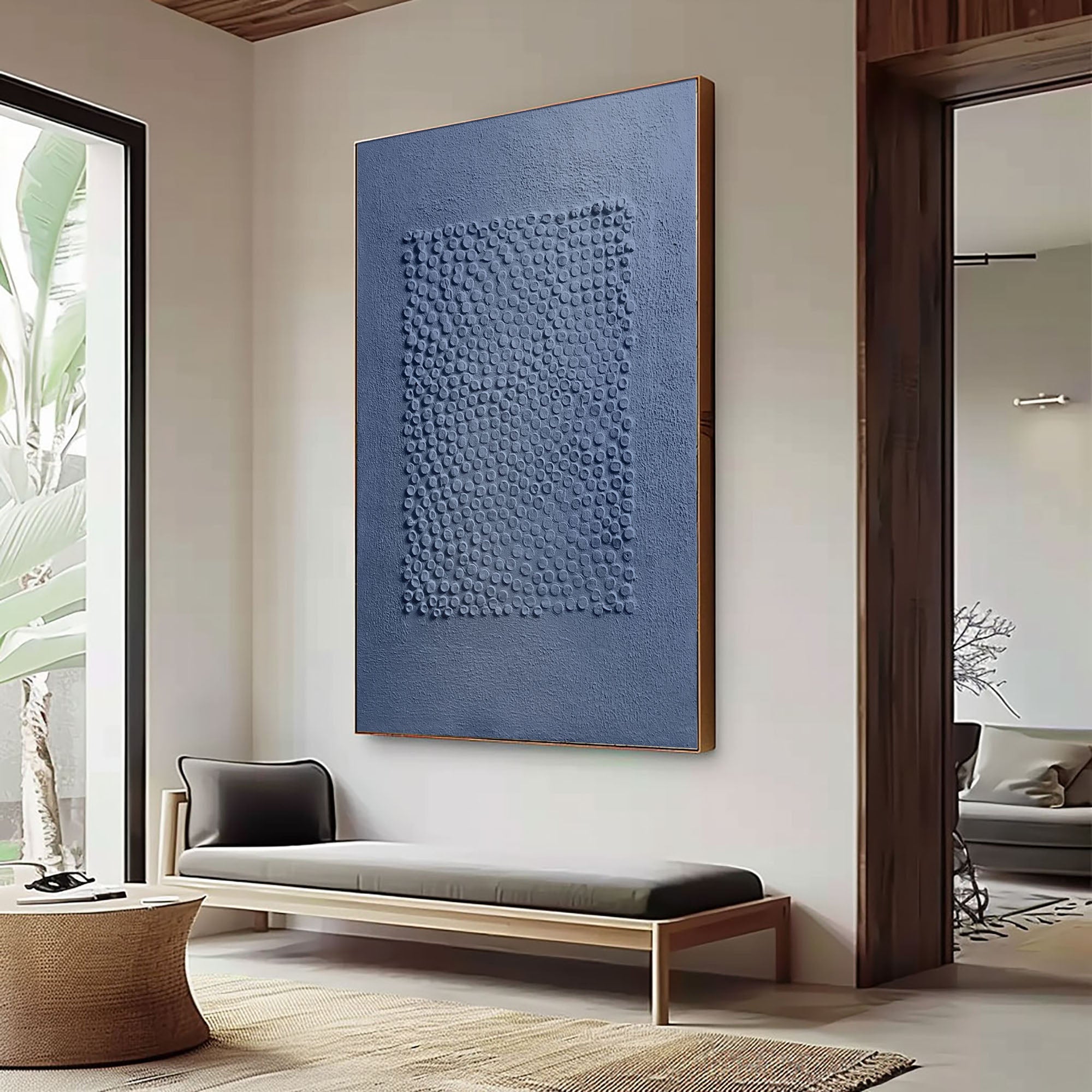 White Minimalist Art HML086