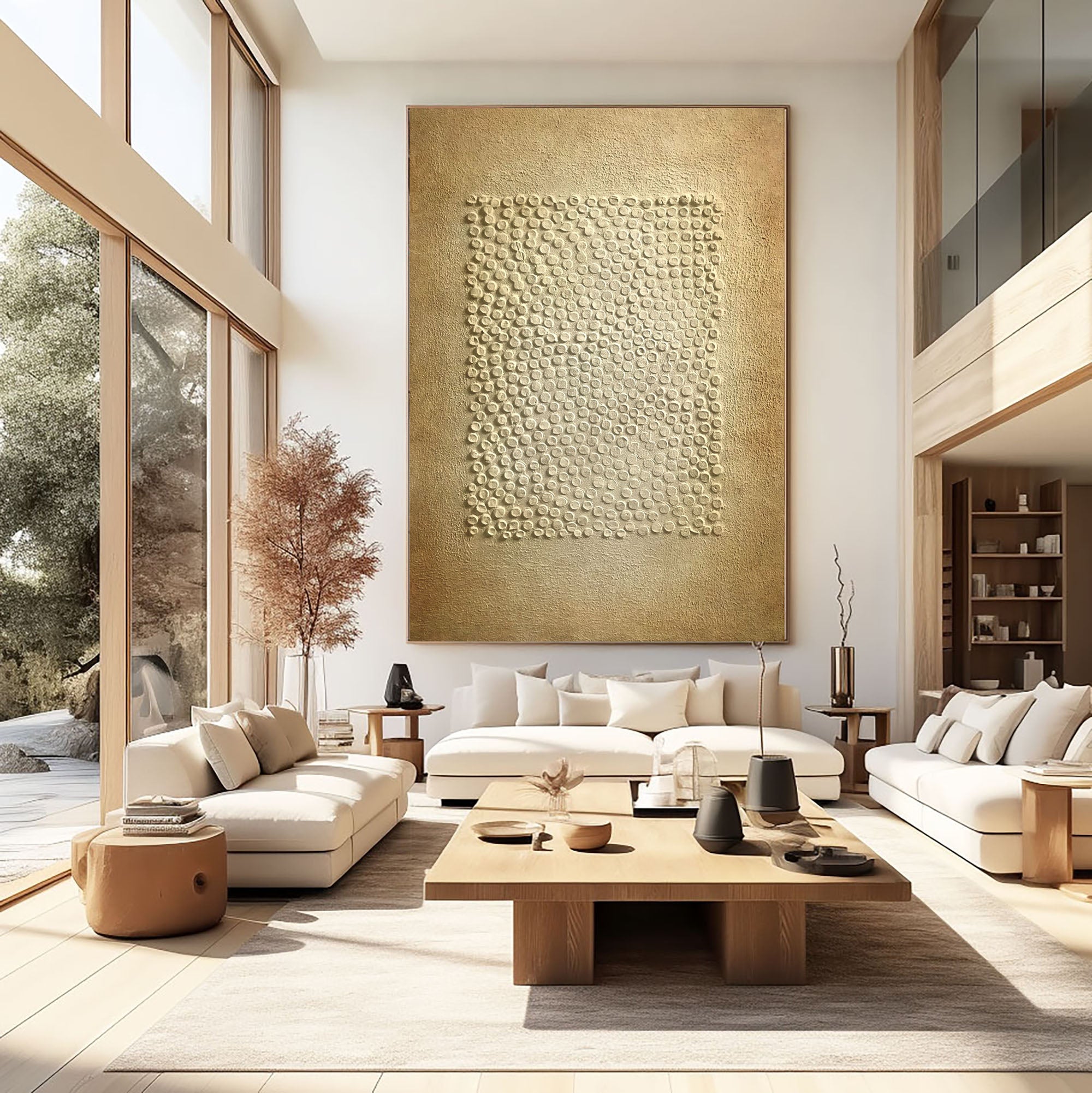 White Minimalist Art HML088