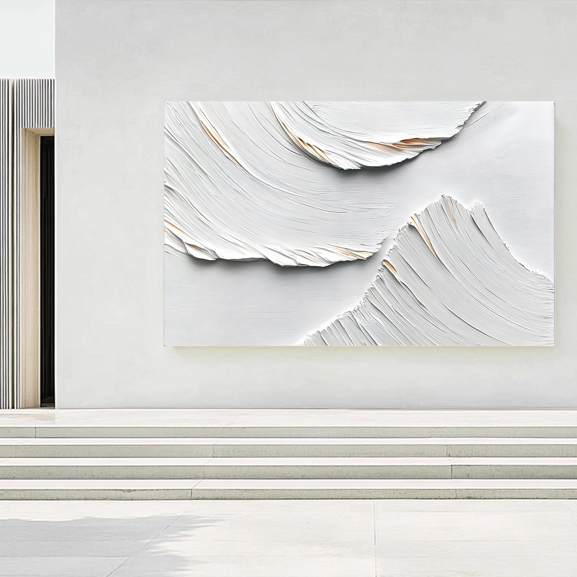 White Minimalist Art ML193